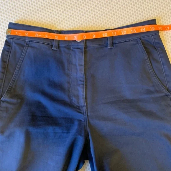 Everlane The Wide Leg Crop Pant Blue Size 10 - Picture 6 of 9